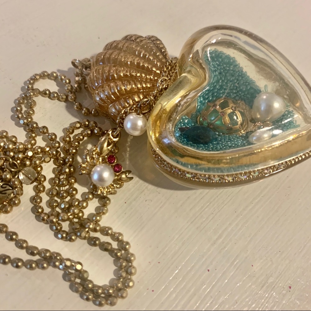 Betsey Johnson Mermaid’s Tale Bottle Necklace